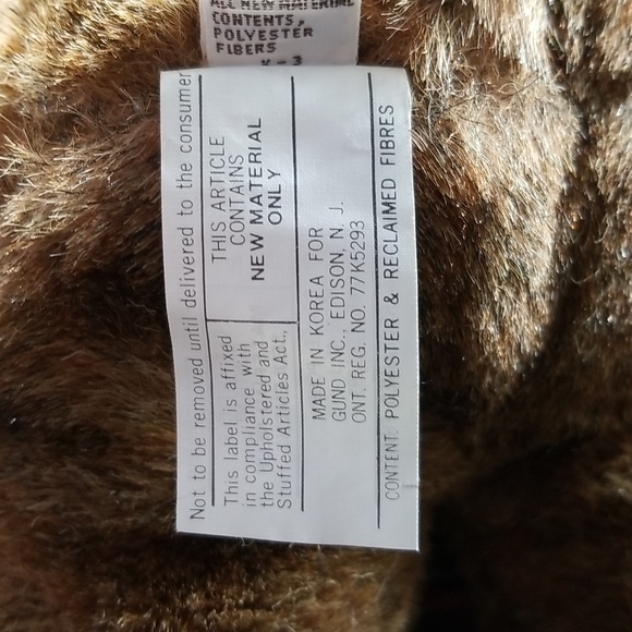 Vintage Gund Abiner Smoothie Bear Plush Stuffed Animal 16" VG- 1983 - Picture 7 of 11